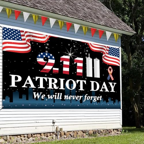911 Patriot Day We Will Never Forget Banner - Large 72x43