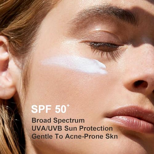 AVJONE Face Sunscreen SPF 50+, Lightweight Non-Greasy UVA/UVB Protection