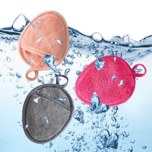 VIcolour Reusable Makeup Remover Pads - 12 Multicolor Washable Cloths