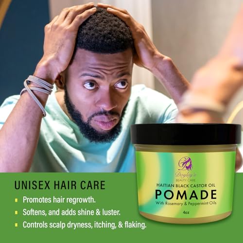 Doyley's Haitian Black Castor Oil Pomade 4oz - Hair Growth & Frizz Control