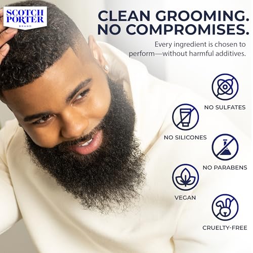 Scotch Porter Moisturizing Beard Wash - Warm Spice & Musk, 4 oz