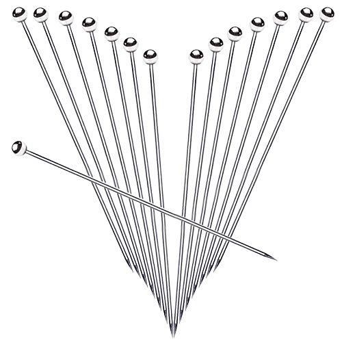 SOGEWO 6-Inch Stainless Steel Cocktail Picks - Set of 15