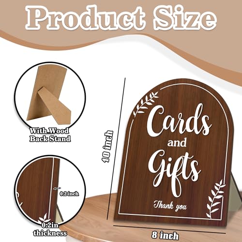 Wedding Welcome Sign with Stand - 8x10 Wooden Plaque for Events