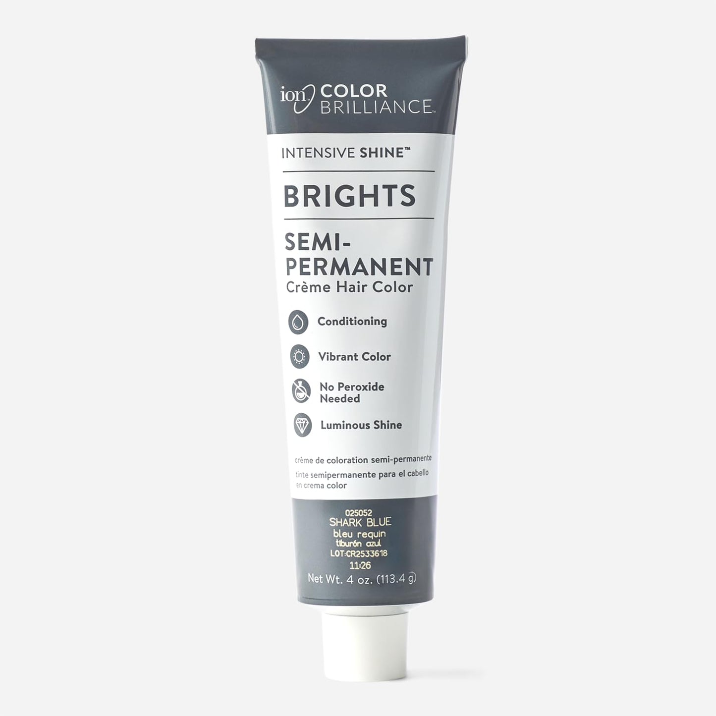 Brights Shark Blue Semi-Permanent Hair Color | Vibrant Long-Lasting Dye