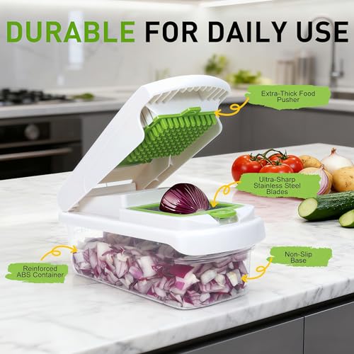 Adjustable Mandoline Slicer with 7 Stainless Steel Blades