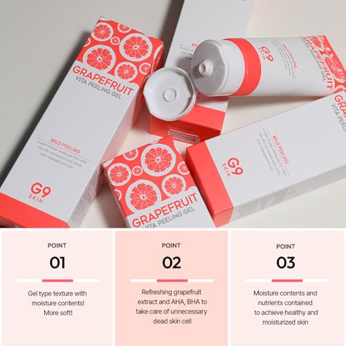 G9SKIN Grapefruit Vita Peeling Gel - Gentle Exfoliating Face Scrub 150ml
