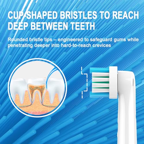 Tendream Replacement Toothbrush Heads for Oral-B Electric Toothbrushes (16 Pack)