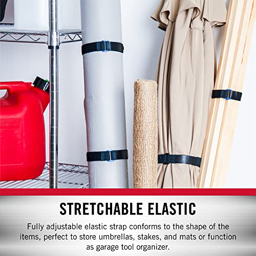 VELCRO Elastic Cinch Straps for Garage Organization - 30"