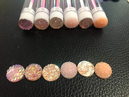 Disposable Mascara Brushes - 50 Pcs Diamond Eyelash Spoolies in Pink Mix
