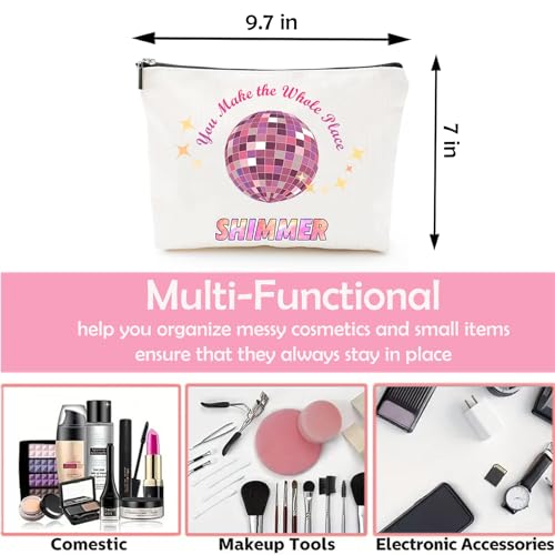 Music Lover Travel Makeup Bag Waterproof Cosmetic Organizer with Mirror