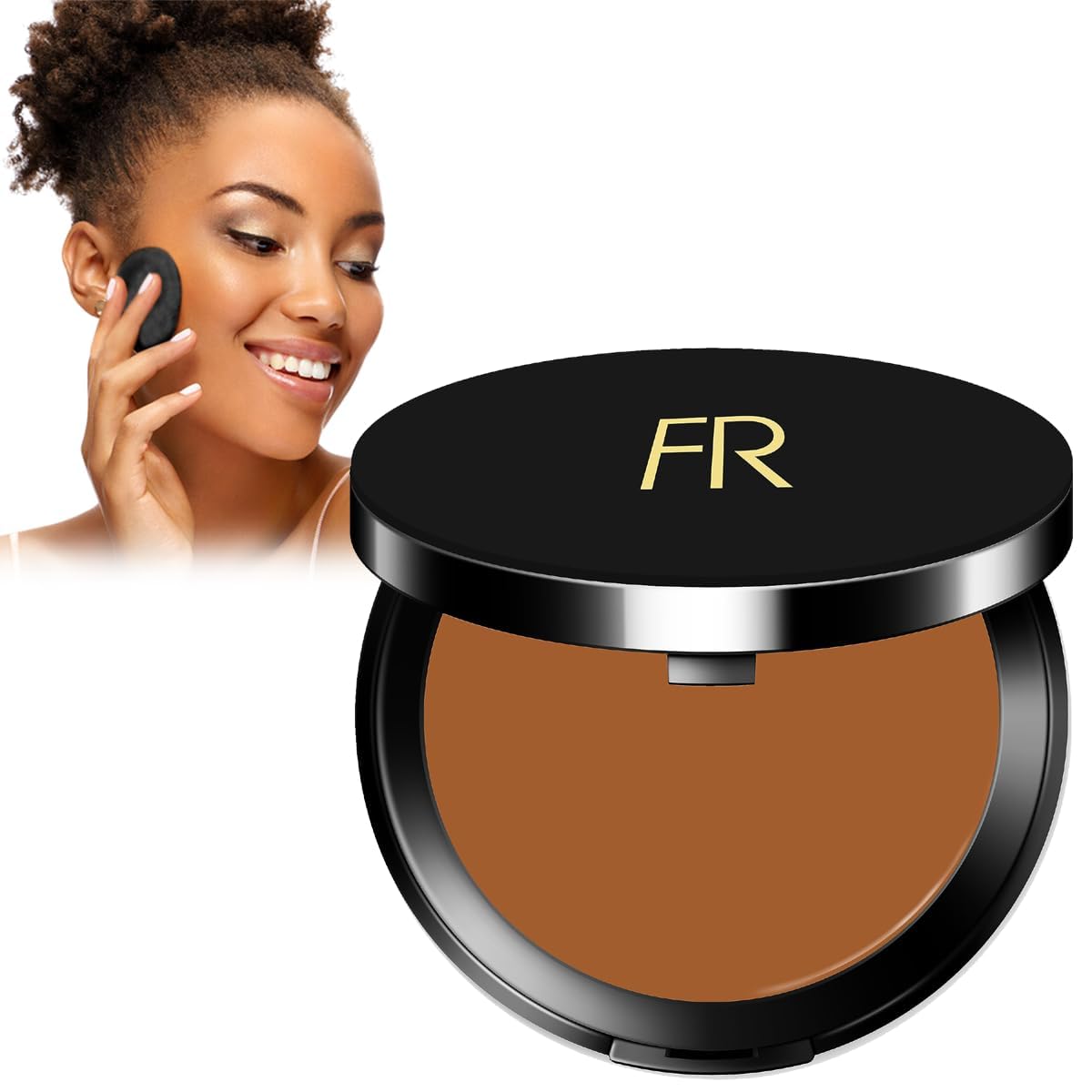 Cream To Powder Foundation - Full Coverage for Deeper Skin Tones | Long Lasting Matte Finish, 0.30 oz