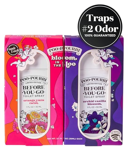 Poo-Pourri Tear & Share Bloom Bathroom Set - Travel Size Odor Remover