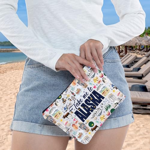 Take Alaska Makeup Bag | Travel Cosmetic Pouch for Alaska Gifts