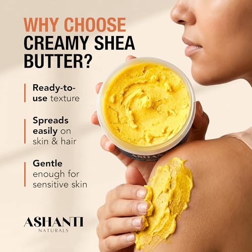 Ashanti Naturals Yellow Raw Shea Butter - 15 oz Unrefined Moisturizer