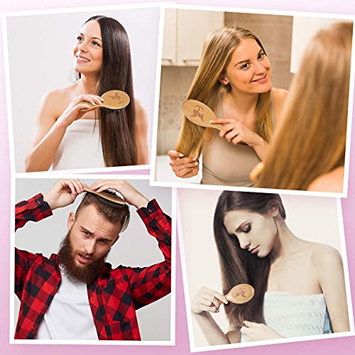 Sosoon Boar Bristle Hair Brush Set with Nylon Pins for Detangling