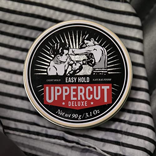 Uppercut Deluxe Easy Hold Pomade 3.1oz – Light Hold Matte Finish, Water-Based