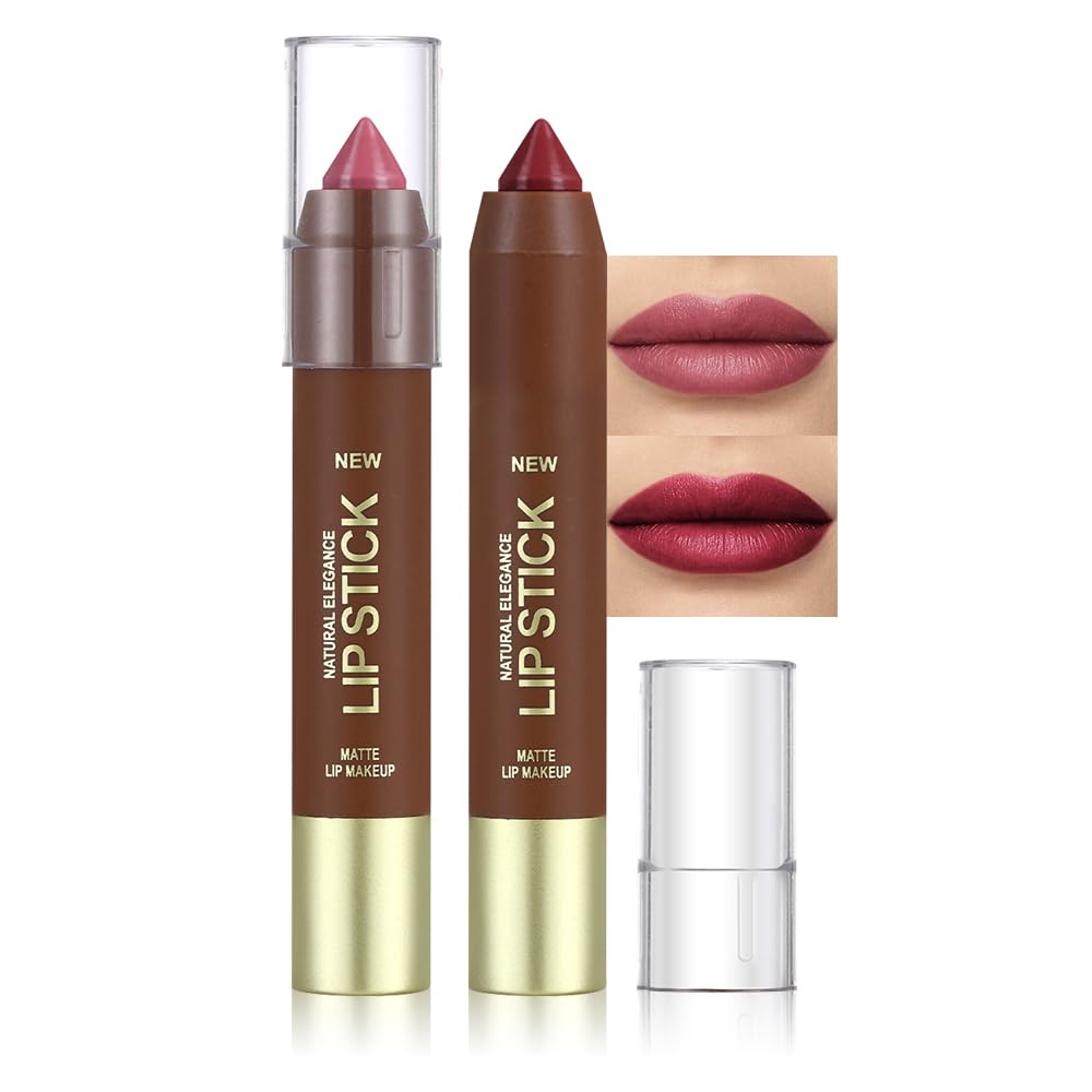 Maroon Red Matte Lipstick - Long Lasting Waterproof Vegan Lip Color | 24-Hour Moisturizing Stain