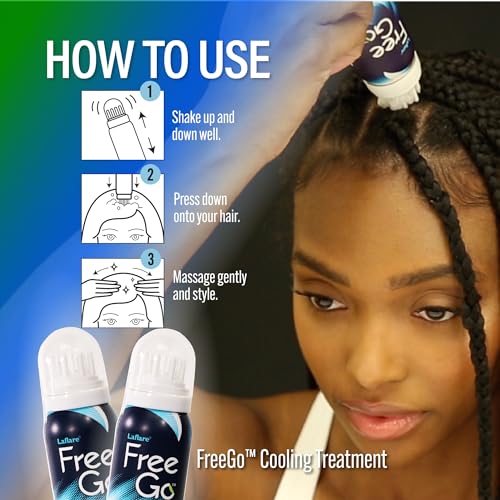 Laflare Itch Relief & Dry Scalp Treatment for Braiding & Weaving, Leave-In Conditioner, Travel Size