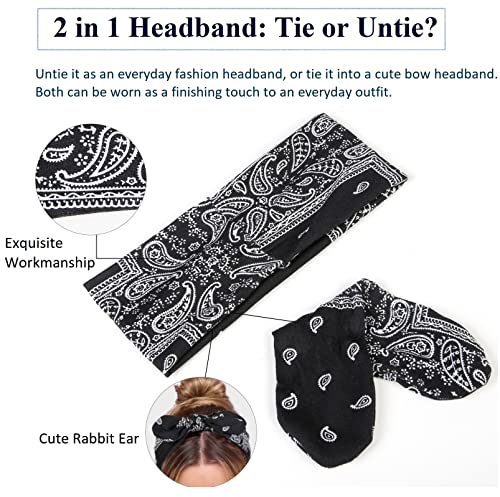 Tobeffect Wide Knotted Bow Headbands - 8 Cute Summer Hair Accessories