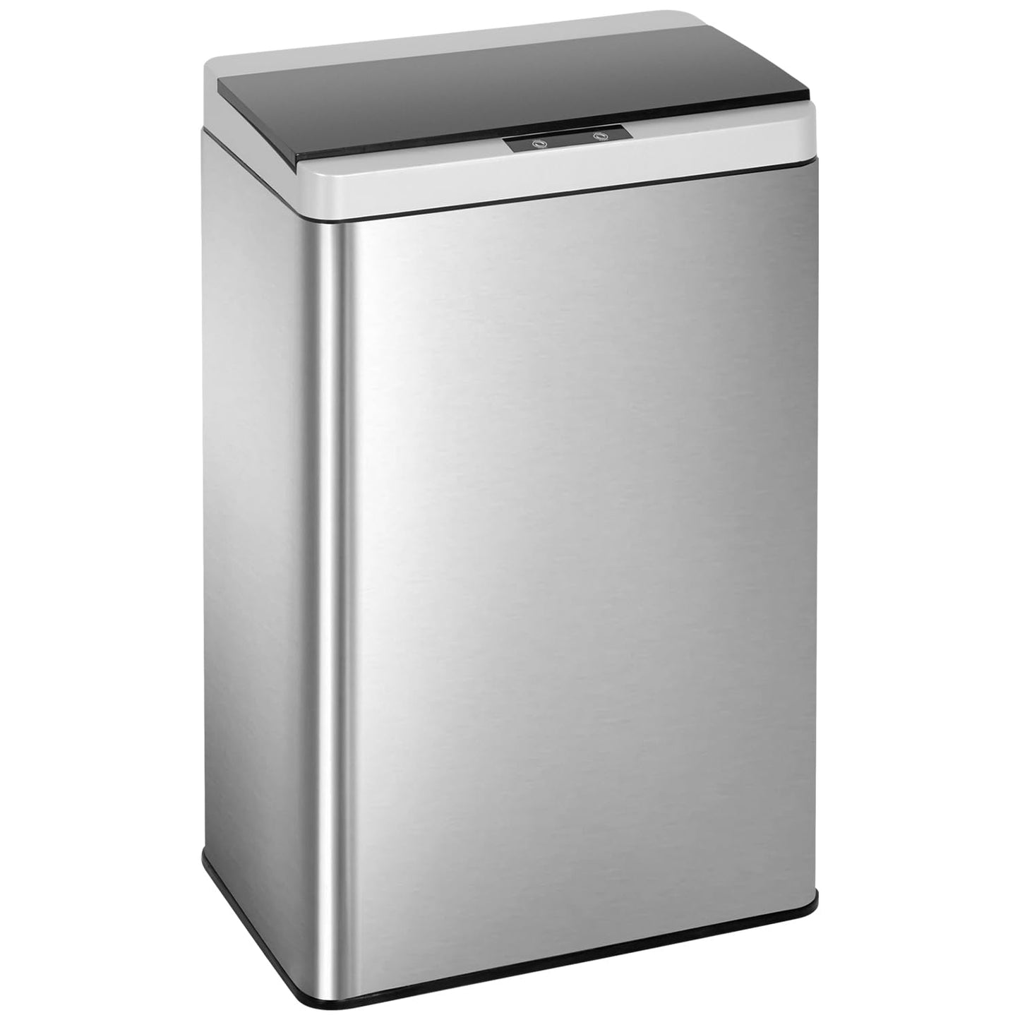 BestOffice 13 Gallon Touch-Free Trash Can - High-Capacity Plastic Garbage Bin for Kitchen, Bathroom, Home Office | Blue