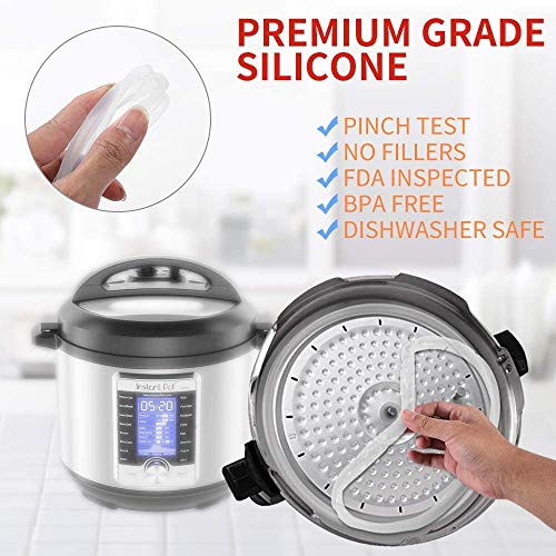 COSCOD Silicone Sealing Ring for 6 Qt Instant Pot - 2 Pack