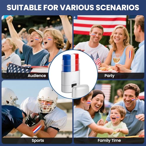 Patriotic Red White and Blue Face Paint Stick for 4th of July