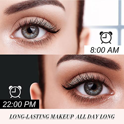 YEUGSCKA 2-Pack Waterproof 4D Silk Fiber Lash Mascara – Long Length & Volume