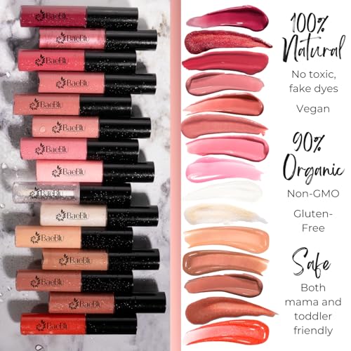 Organic Lip Gloss - Carnation, 100% Natural & Non-Toxic