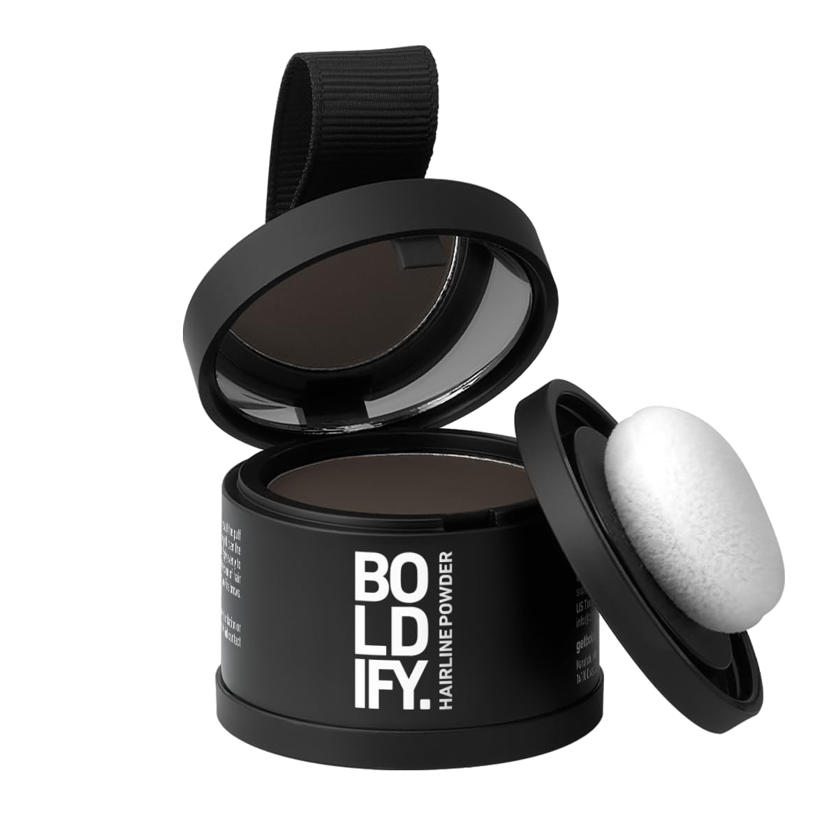 BOLDIFY Hairline Powder - Water-Resistant Gray Coverage Hair Color | Mess-Free Ash Brown, 24-Hour Stain-Proof Solution