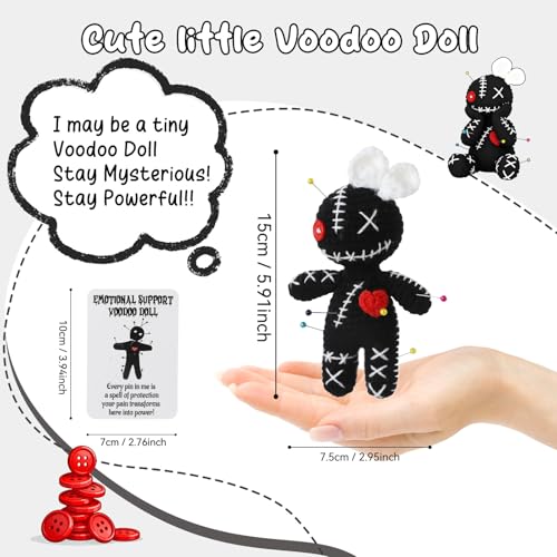 Handmade Positive Crochet Voodoo Doll - Emotional Support Gift