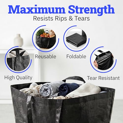 DURASACK Extra-Large Reusable Shopping Bag - Heavy Duty Tote, Pack of 2