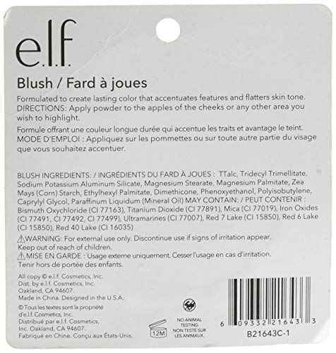 e.l.f. Blush, Long-Lasting Blush For Creating A Natural, Healthy