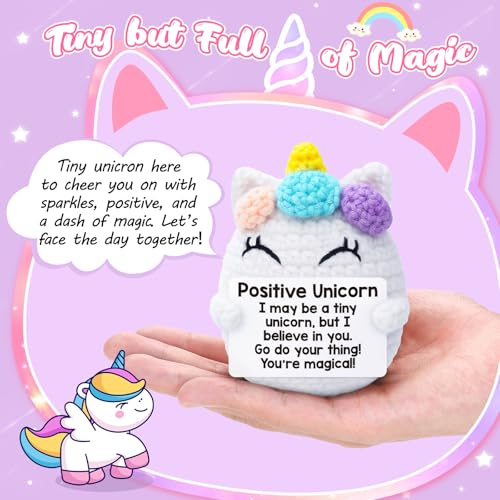 Crocheted Unicorn Keepsake Gift for Girls - Encouragement & Support