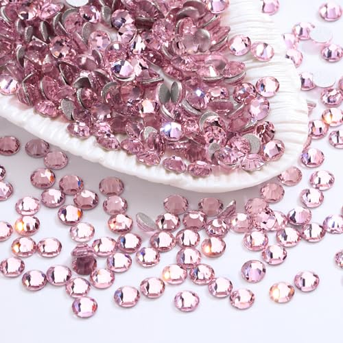 Pink Flatback Rhinestones SS16 (1440pcs) for Nail Art & Crafts