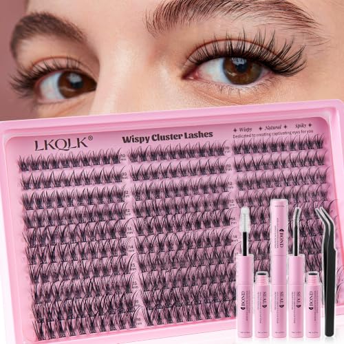 300pcs Wispy Lash Clusters Kit - C Curl Individual DIY Eyelash Extensions