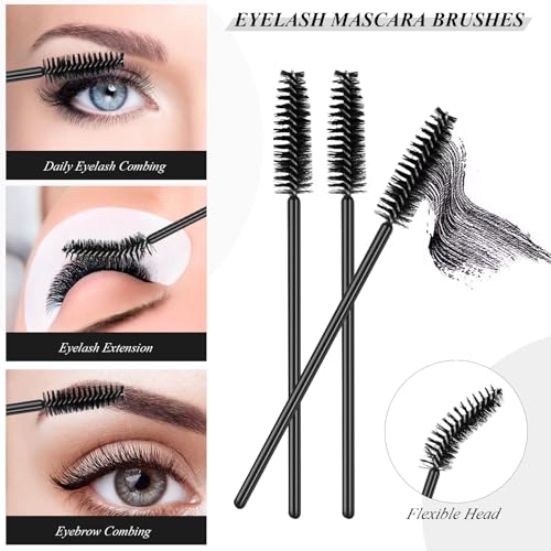 200 PCS Eyelash Extension Supplies Kit with Brushes & Applicators