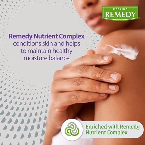 Medline Remedy Specialized Moisturizing Body Cream, 1.5% Dimethicone, 16 oz