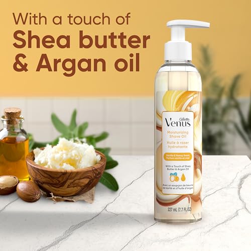 Gillette Venus Moisturizing Shave Oil - Vanilla & Honey, 7.7 oz
