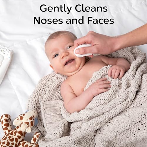 Nolla Unscented Nose and Face Wipes for Babies & Kids | 180 Count