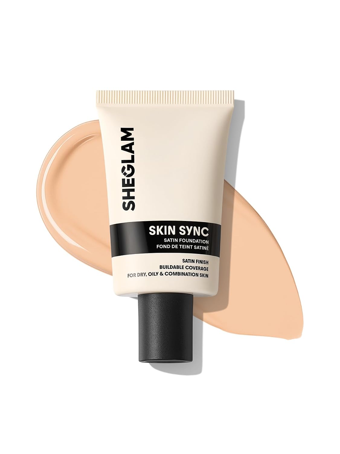 Satin Foundation - Skin Sync Formula for Flawless Finish | Buttercream Shade