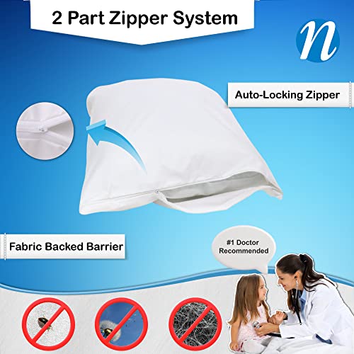Hypoallergenic Cotton Pillow Protector - Standard Size, 21x27 in