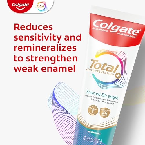 Colgate Total Enamel Strength Repair Toothpaste 3 oz - Remineralizing Fluoride Formula
