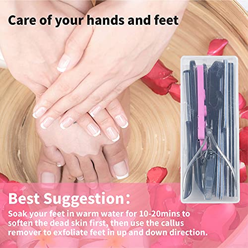 WOBEVB 31-Piece Professional Pedicure Kit with Nail Clipper & Callus Remover
