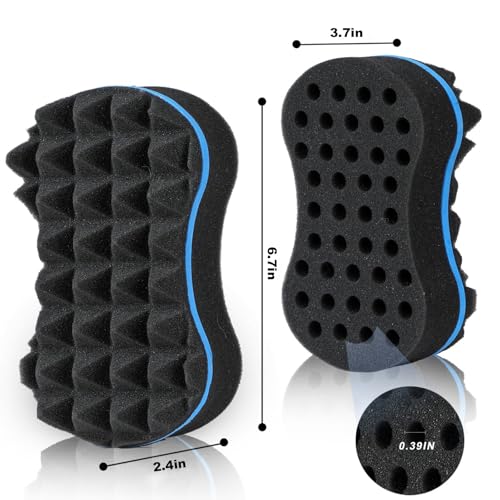 Double-Sided Hair Sponge for Curls - Curling Tool for Men & Women