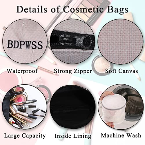 Grandma of the Bride Makeup Bag - Canvas Travel Cosmetic Pouch Gift