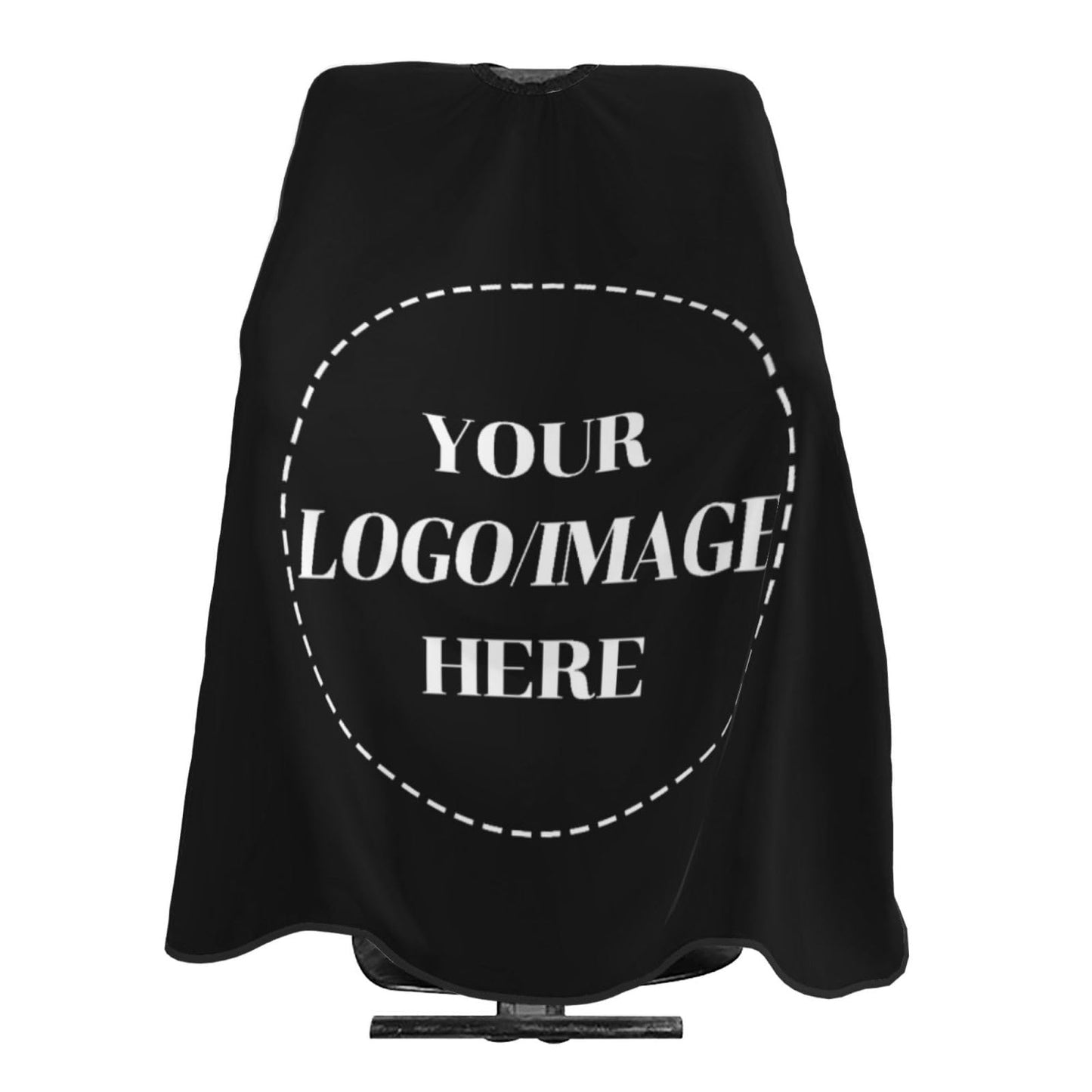 Byxhuc 39x47in Customized Hair Cutting Cape with Logo Photo, Personalized Black Barber Cape, Custom Black Cutting Capes for Hairstylist Barbers Designer, Christmas Birthday Gifts for Friend Him Her