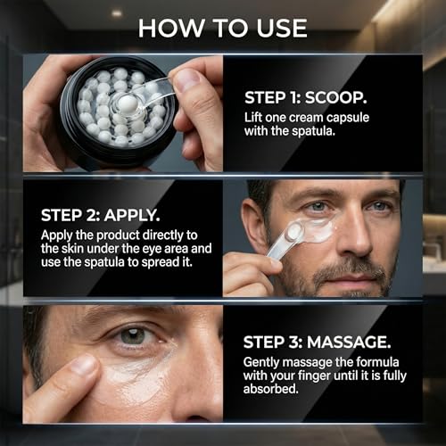 Men's Anti-Aging Eye Cream with PDRN Snail Mucin 1.94 oz for Dark Circles