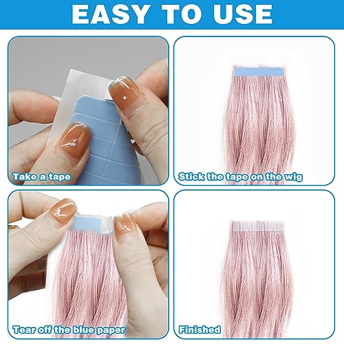 CANIPHA 120Pcs Double-Sided Hair Extension Tape - Strong Adhesive