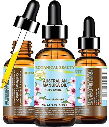 Manuka Oil 100% Natural Virgin Cold Pressed Skin & Hair Moisturizer 0.5oz