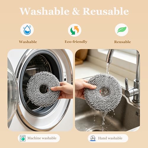 12-Pack Replacement Mop Pads for Roborock QV 35A & Qrevo Robot Vacuums